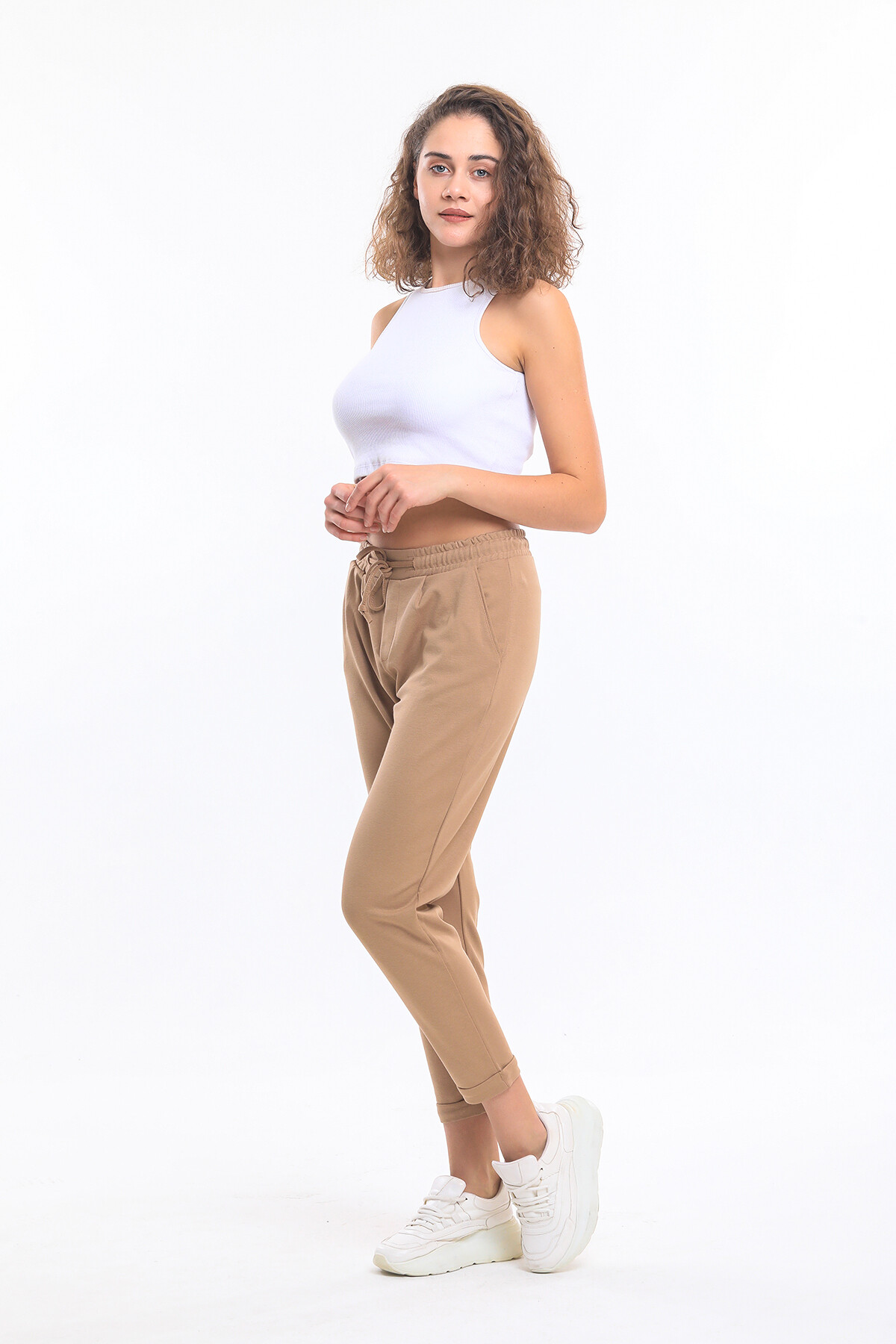 Beli Lastikli Cepli Bağcıklı Duble Paça Alt Eşofman