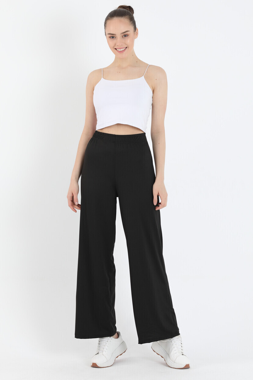 Beli Lastikli İnce Rahat Kesim Pantolon