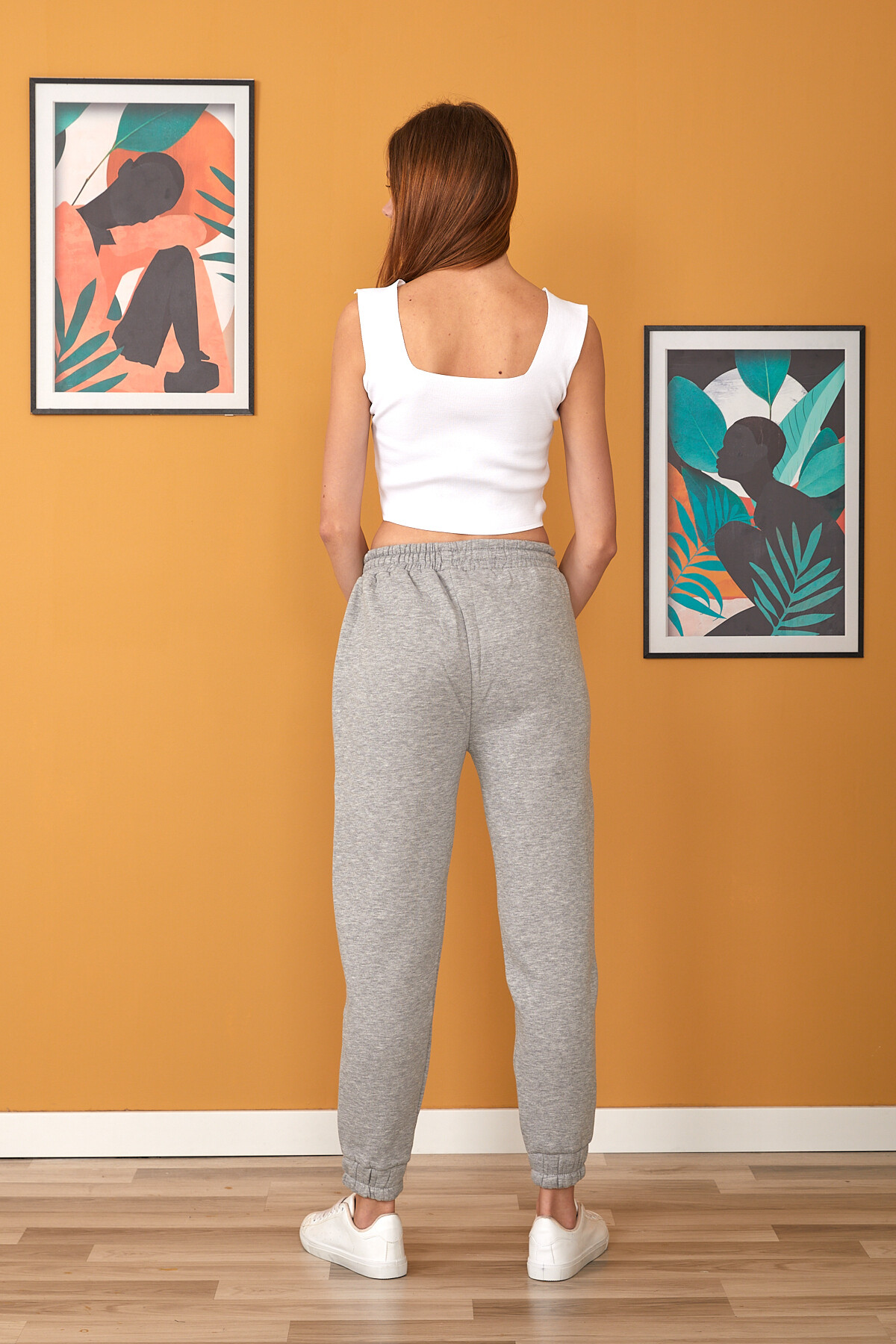 Beli ve Paçası Lastikli Önü Çımalı İçi Şardonlu Cepli Alt Eşofman