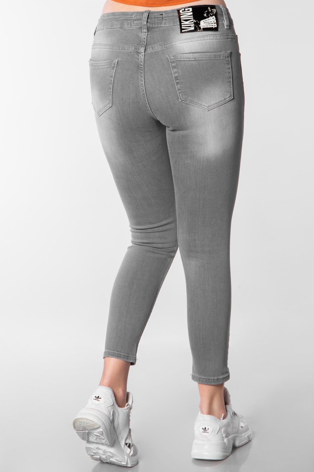 Dar Paça Yüksek Bel Kot Pantolon