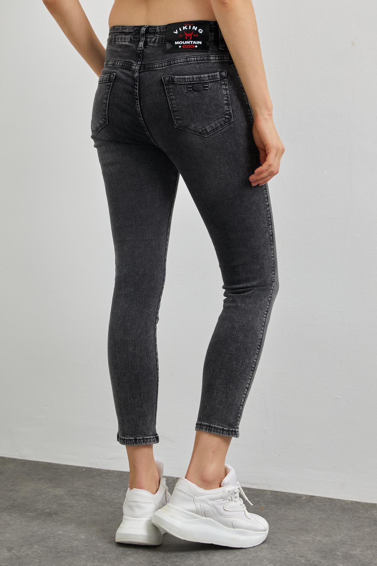 Dar Paça Yüksekbel Kot Pantolon