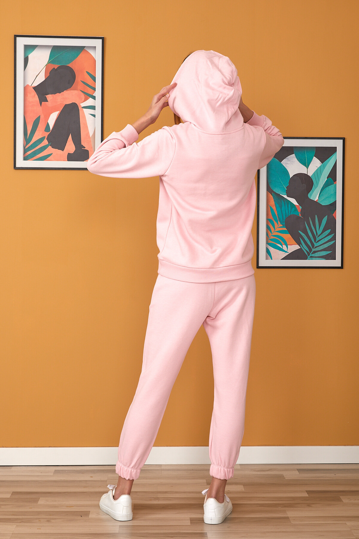 Kanguru Cepli İçi Şardonlu Kapuşonlu Eşofman Takım