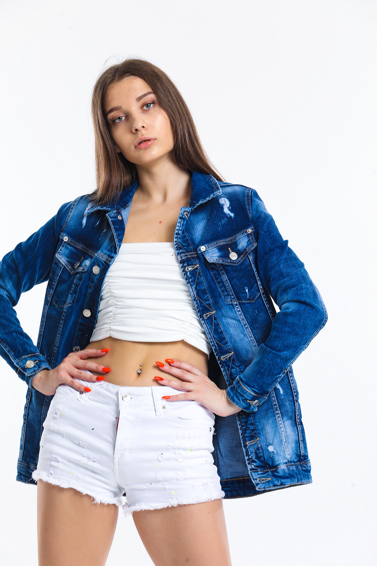 Sökük Boyfriend Kot Ceket