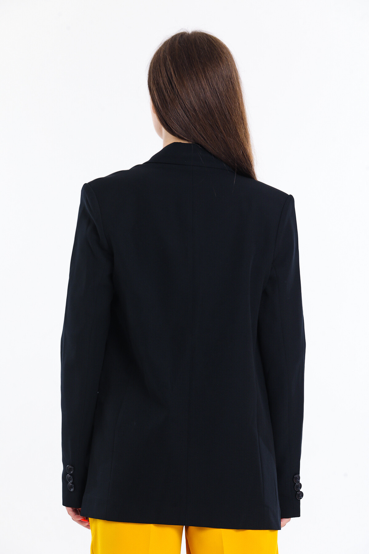 Tek Düğmeli İçi Astarlı Palazzo Ceket