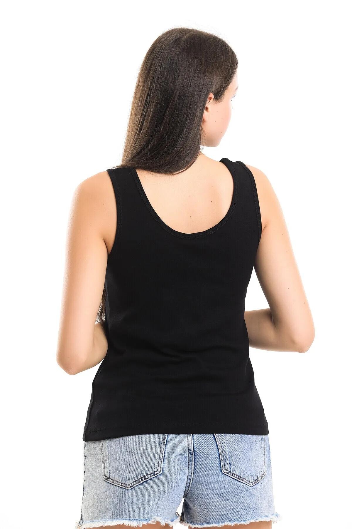 Askılı Nakış Detaylı Atlet