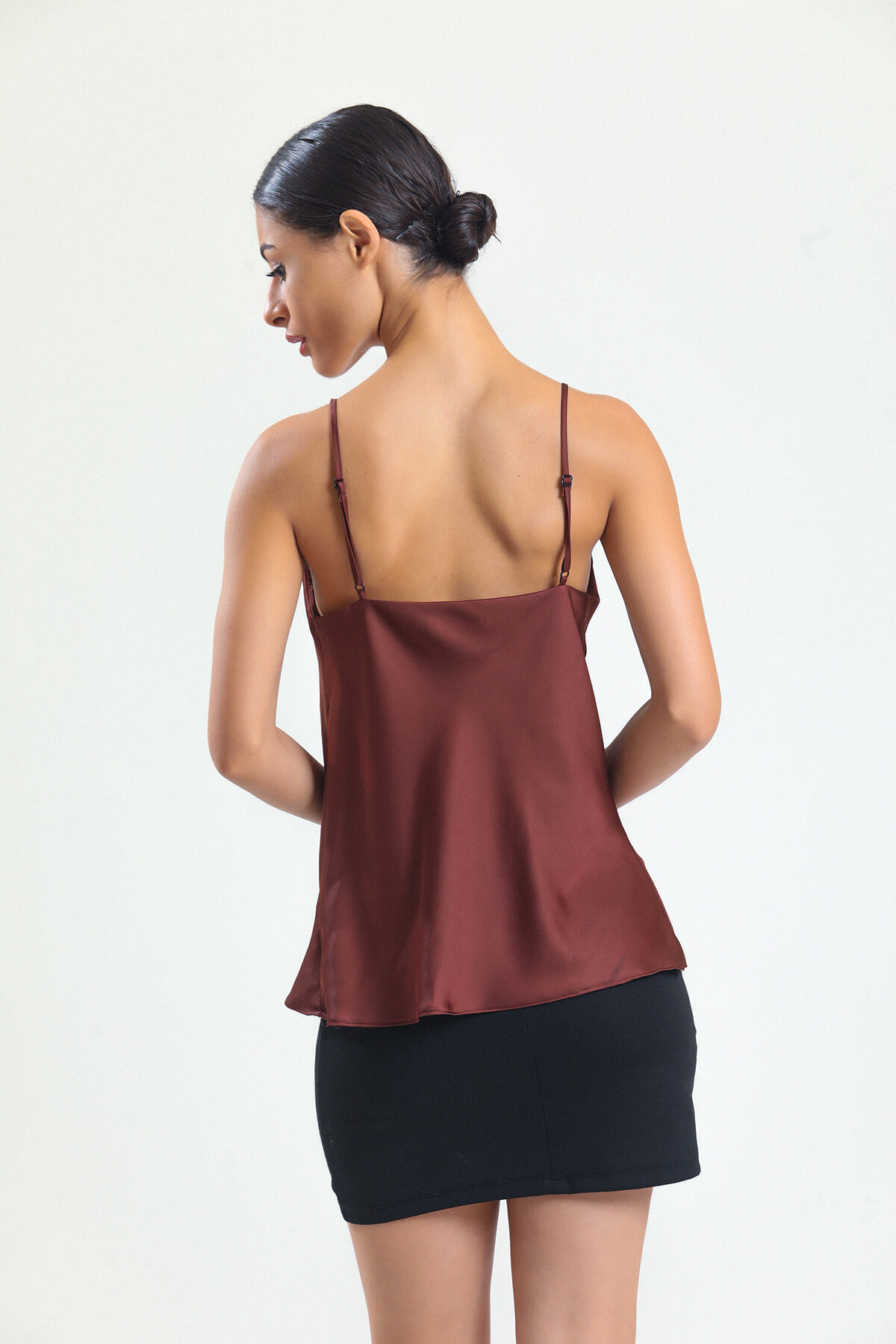 KADIN Askılı Saten Bluz