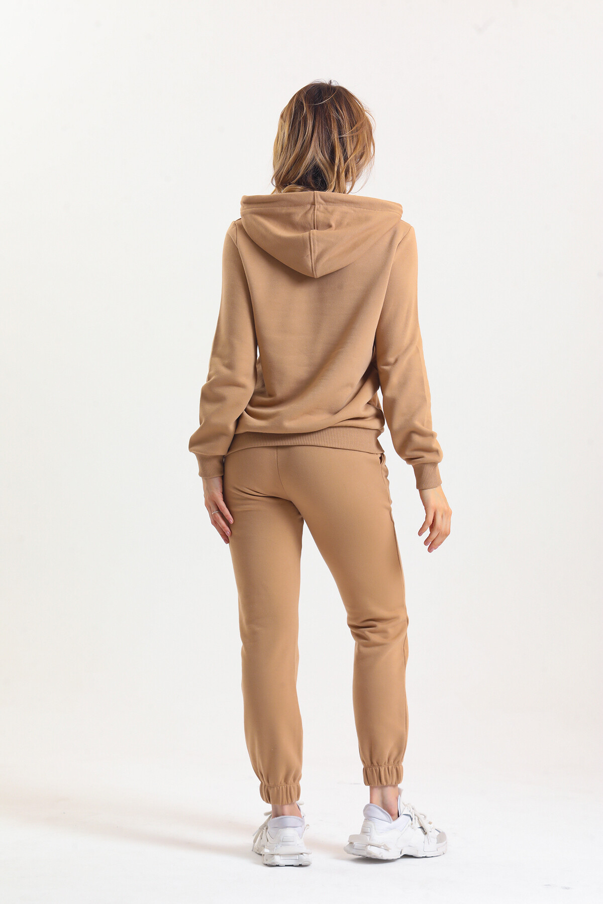 KADIN Kanguru Cepli Kapüşonlu İçi Şardonlu Eşofman Takım