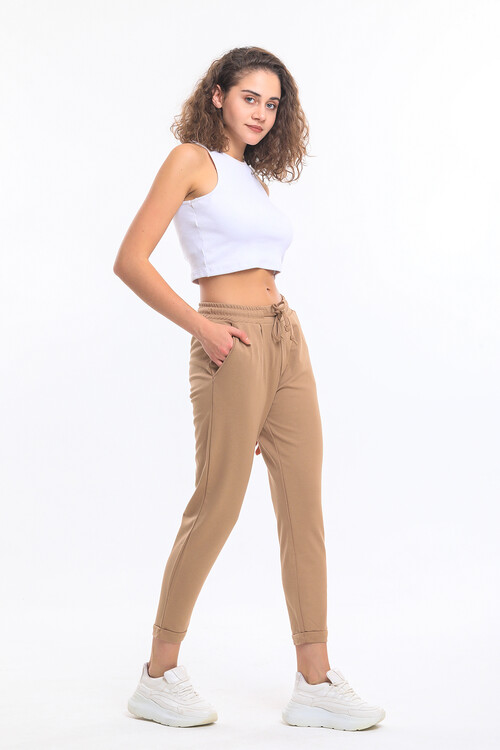 Beli Lastikli Cepli Bağcıklı Duble Paça Alt Eşofman