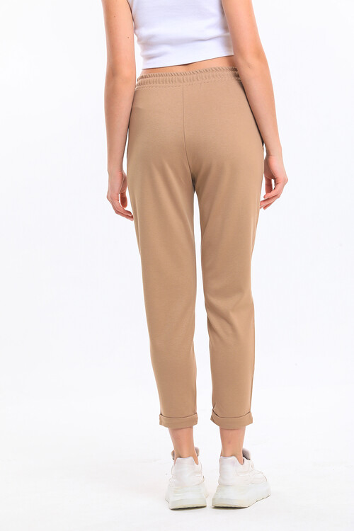 Beli Lastikli Cepli Bağcıklı Duble Paça Alt Eşofman