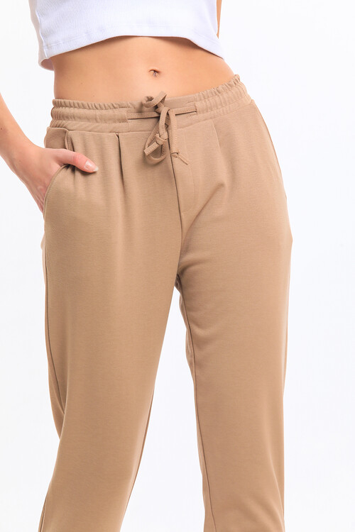 Beli Lastikli Cepli Bağcıklı Duble Paça Alt Eşofman