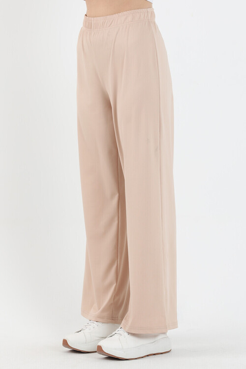 Beli Lastikli İnce Rahat Kesim Pantolon