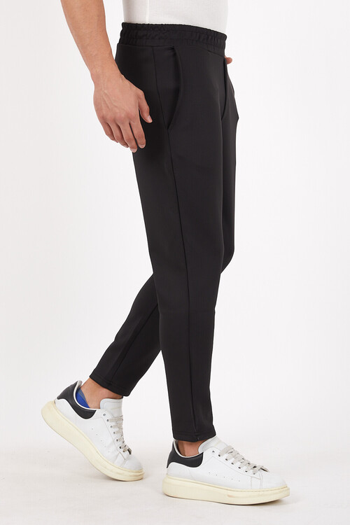 Beli Lastikli Nakış Detaylı Cepli Alt Eşofman