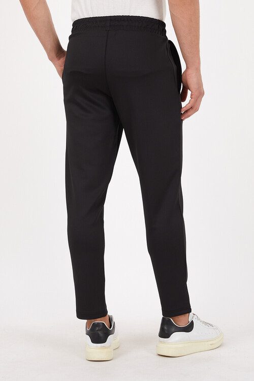 Beli Lastikli Nakış Detaylı Cepli Alt Eşofman