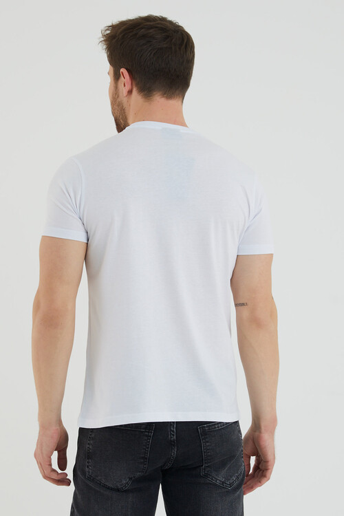 Malcolm X Baskılı Bisiklet Yaka Battal Tshirt