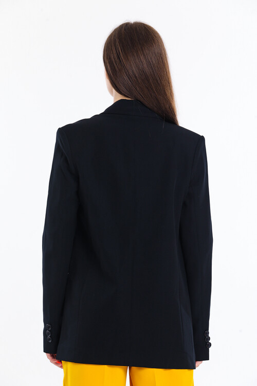 Tek Düğmeli İçi Astarlı Palazzo Ceket