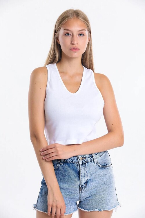 V Yaka Askılı Atlet