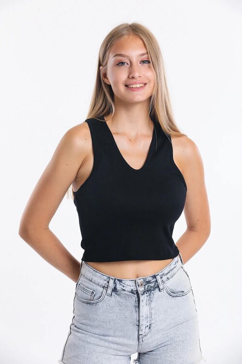 V Yaka Askılı Atlet